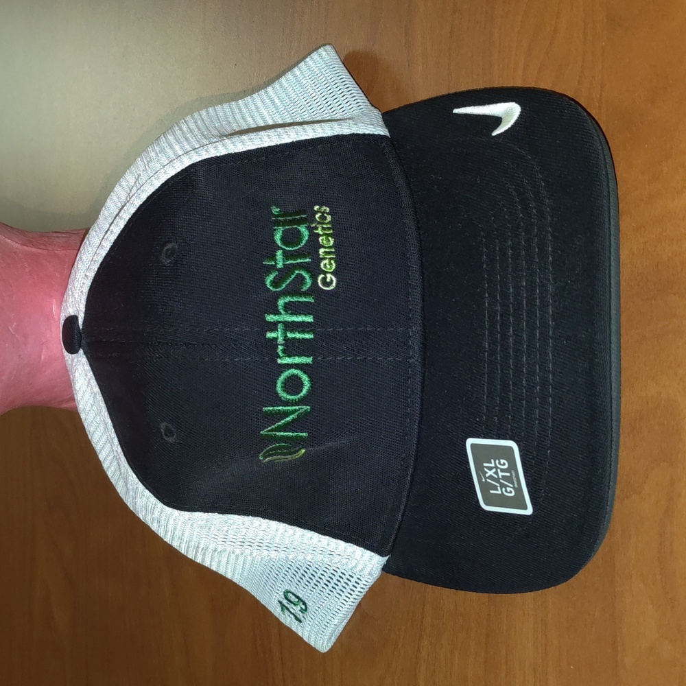 Nike Golf North Star Genetics Embroidered Logo Trucker Mesh Fitted Cap L-XL New